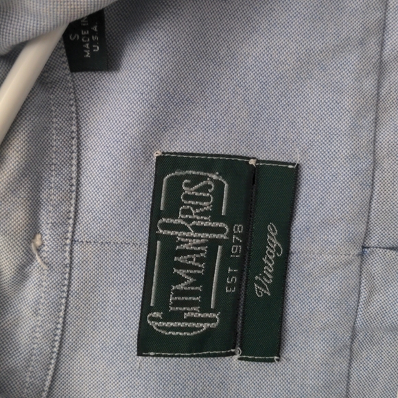SOLD- Gitman Vintage Blue Oxford Shirt - size S - Picture 4 of 4